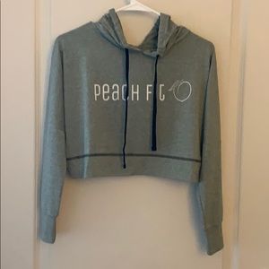 Peach Fit Cropped Athletic Shirt